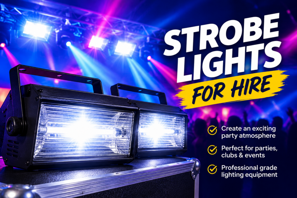 strobe lights for hire