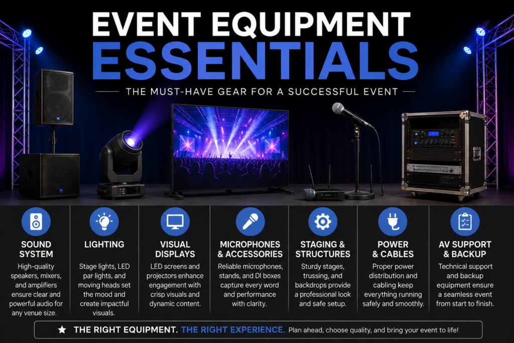 equipment for events
