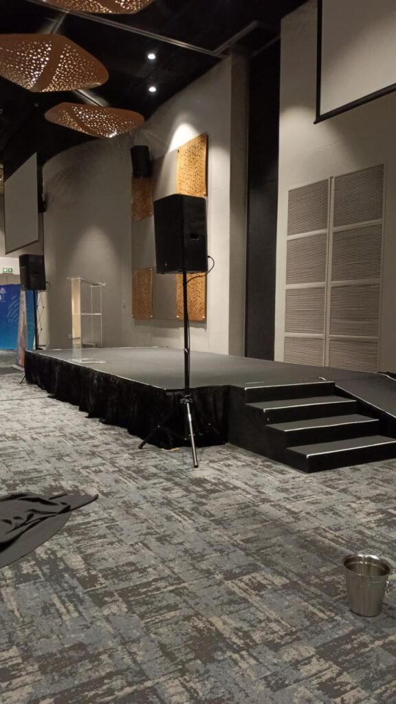sound stage & lighting hire